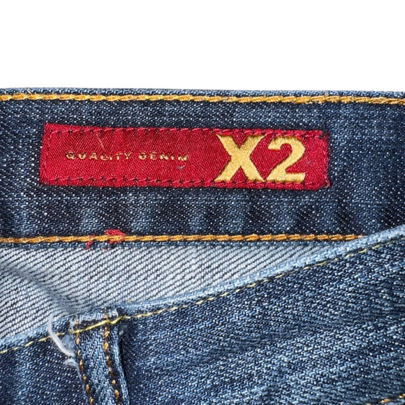 Express X2 Denim Flare Jeans Blue Size 26 - Picture 4 of 9